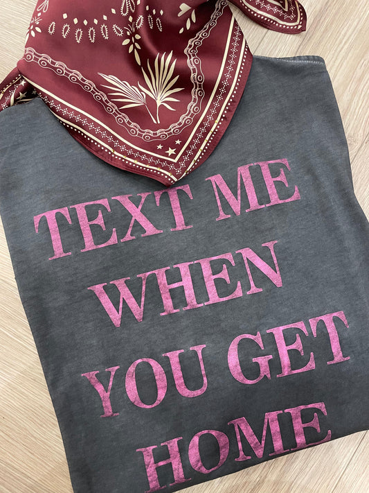 TEXT ME TEE SHIRT GRIS