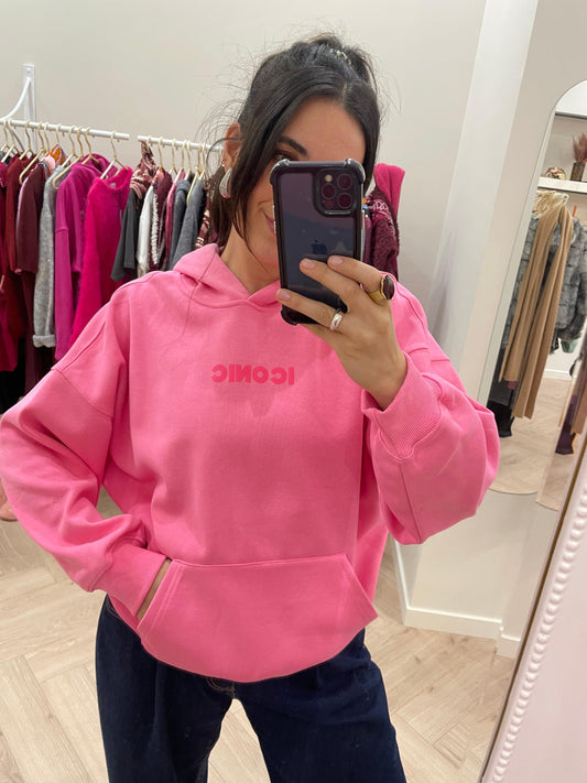 SWEAT à capuche ICONIC ROSE