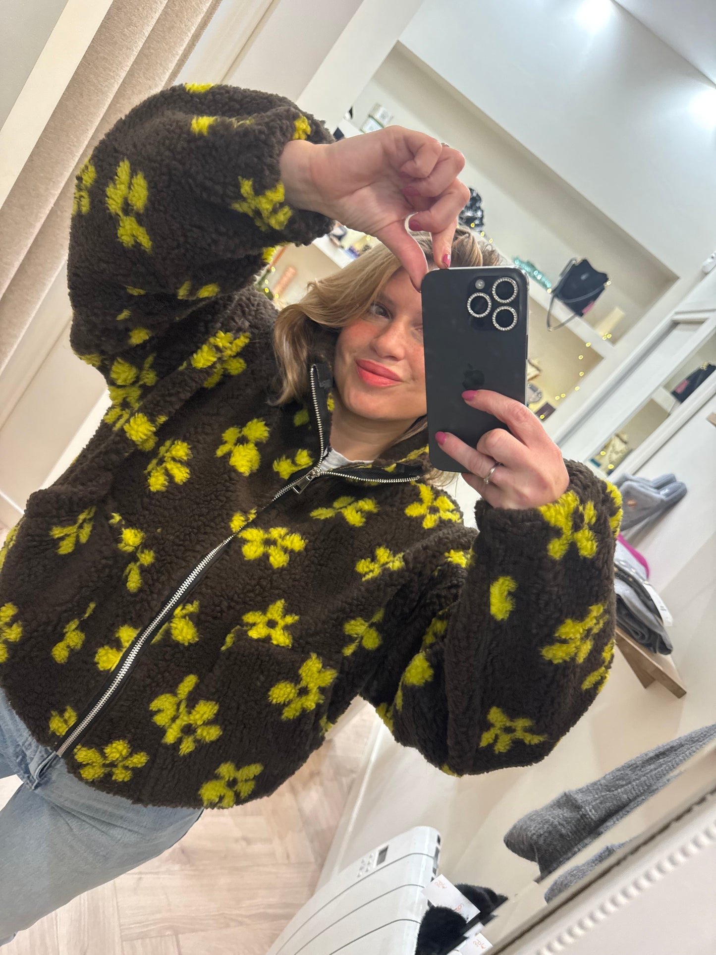 Snow polaire gilet marron taille unique