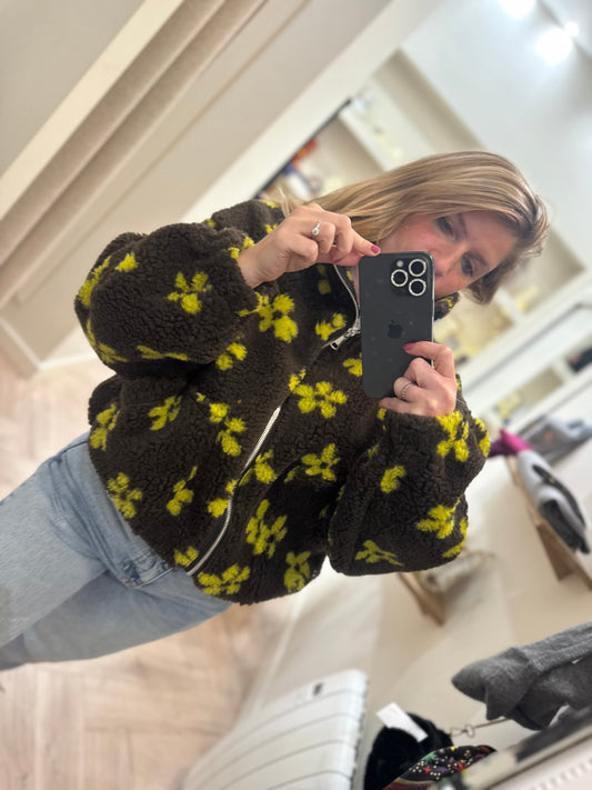 Snow polaire gilet marron taille unique