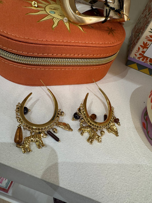 Boucles d oreilles Jungle