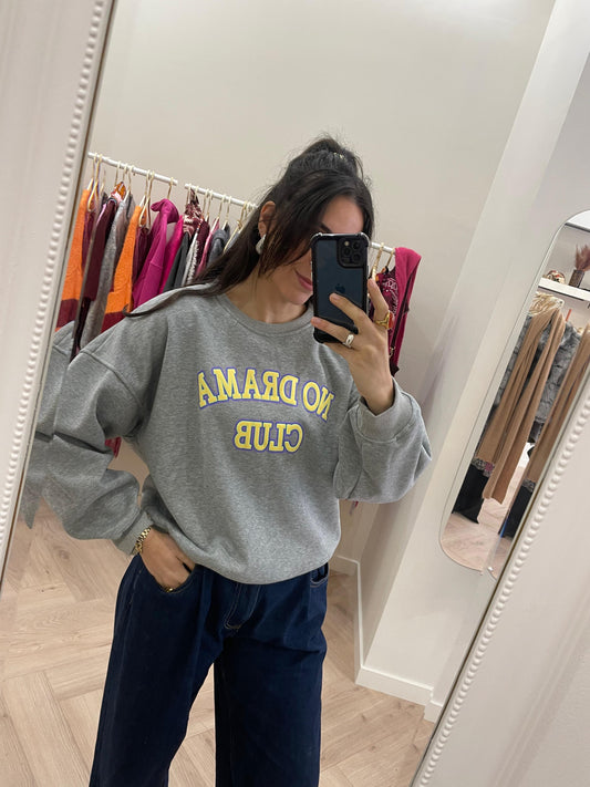 No drama sweat gris