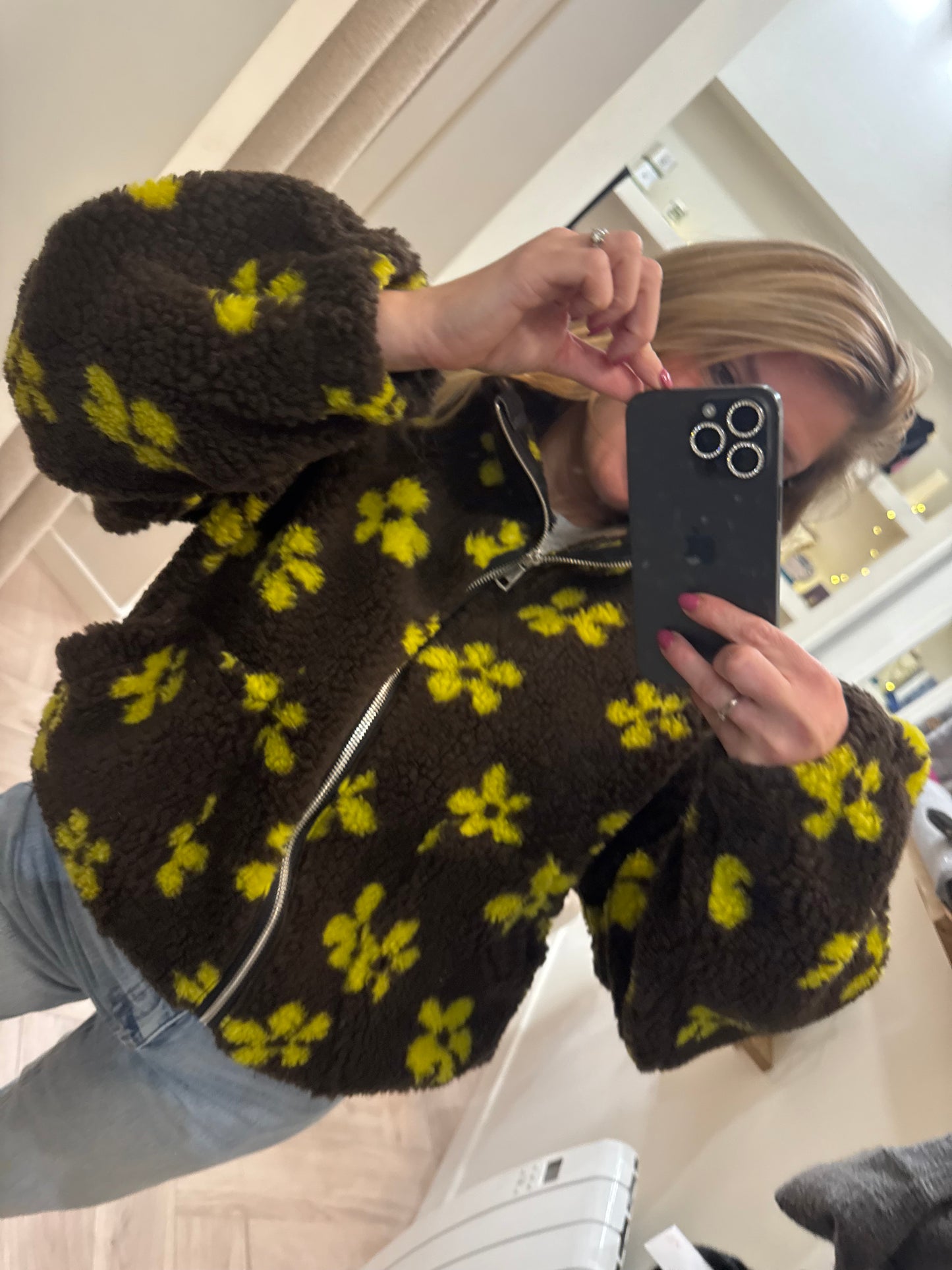 Snow polaire gilet marron taille unique