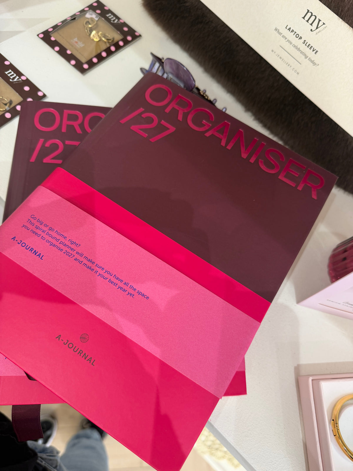 Organiser 2027 prune et rose