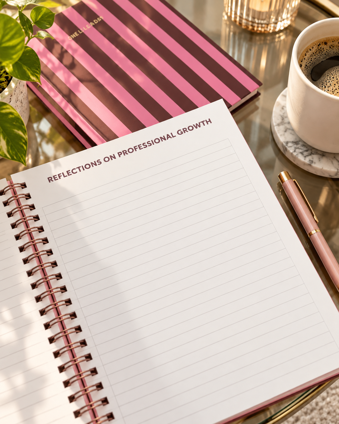 Organiser 2027 prune et rose