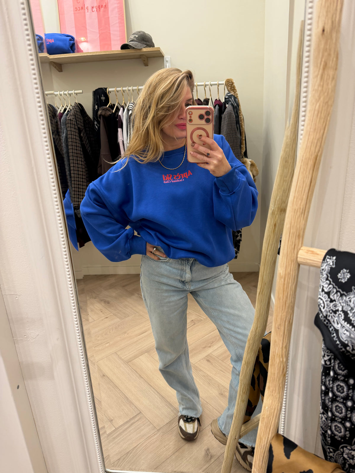 Sweat après ski bleu taille unique