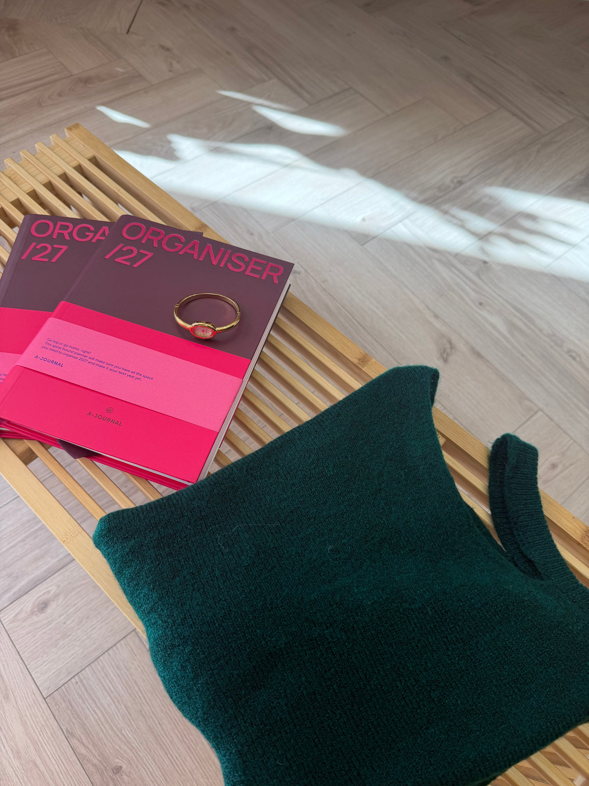 Organiser 2027 prune et rose