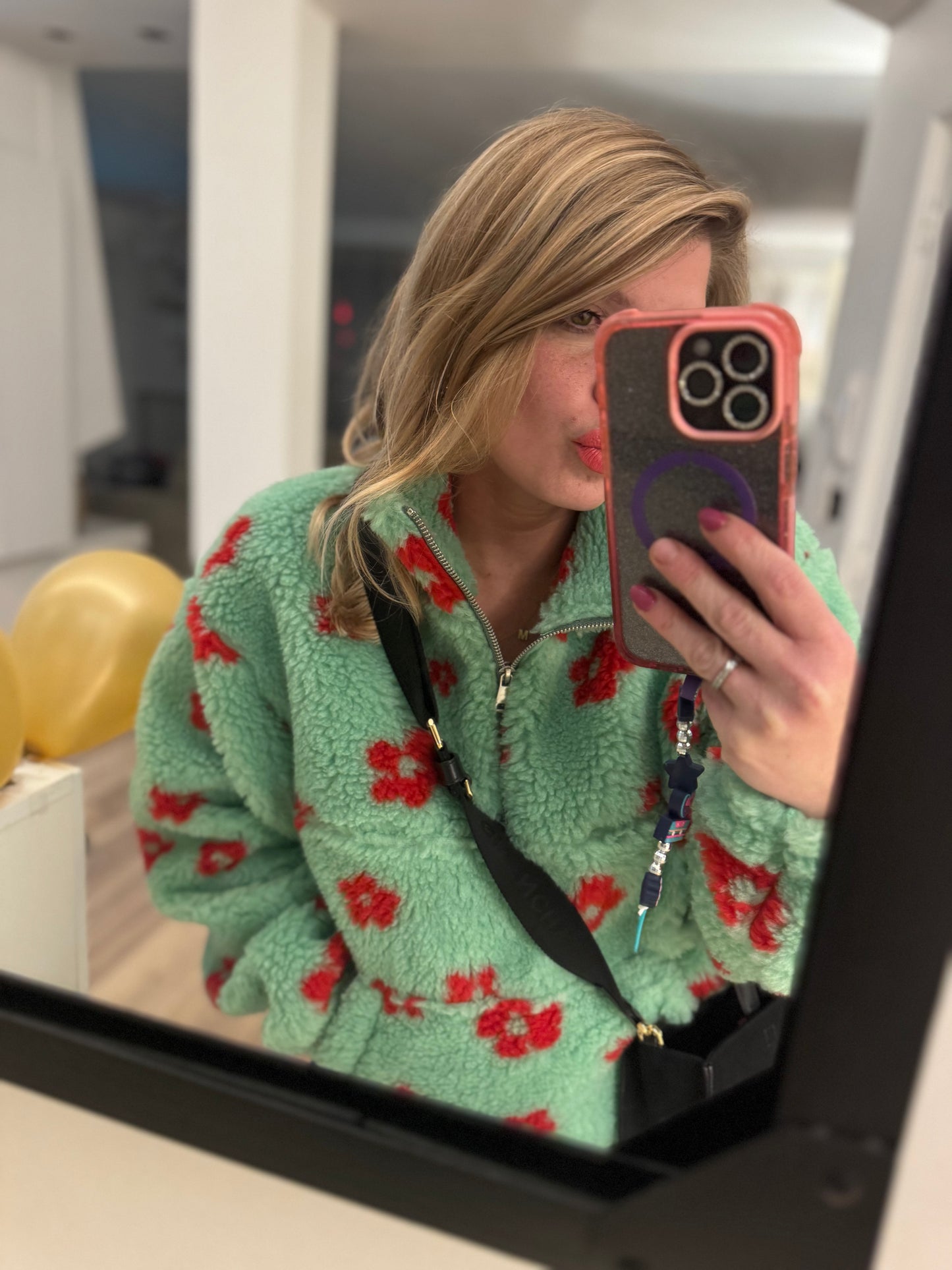 Snow pull polaire vert taille unique